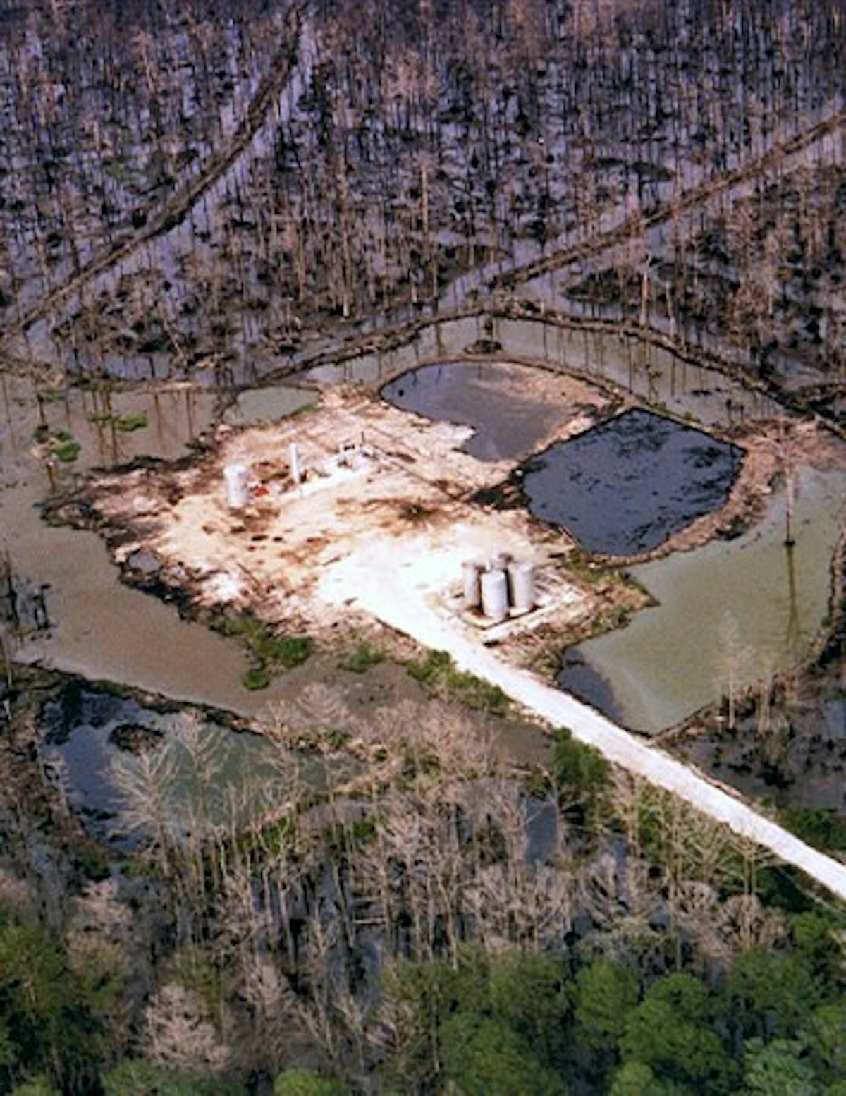 Contamination at an oilfield site